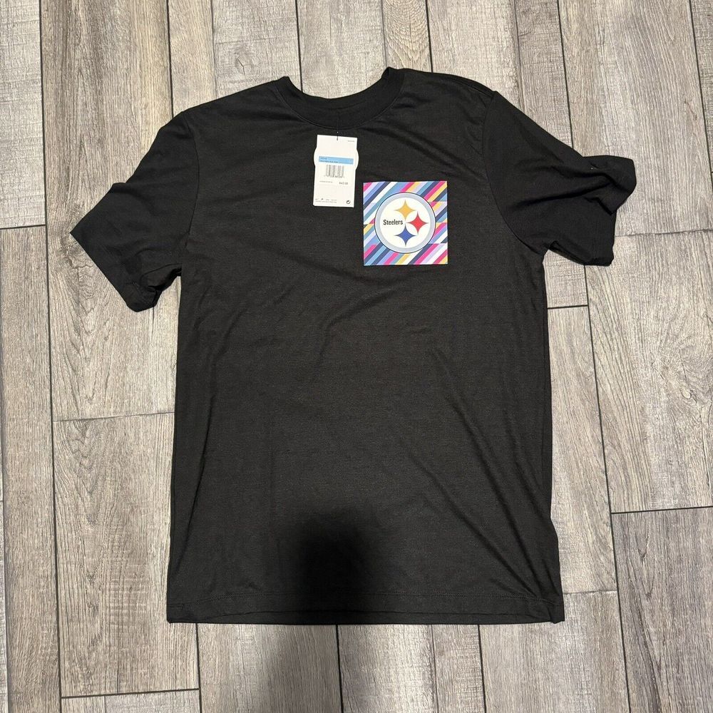 Pittsburgh Steelers Nike 2023 Crucial Catch Black Performance Shirt Men Sz M New
